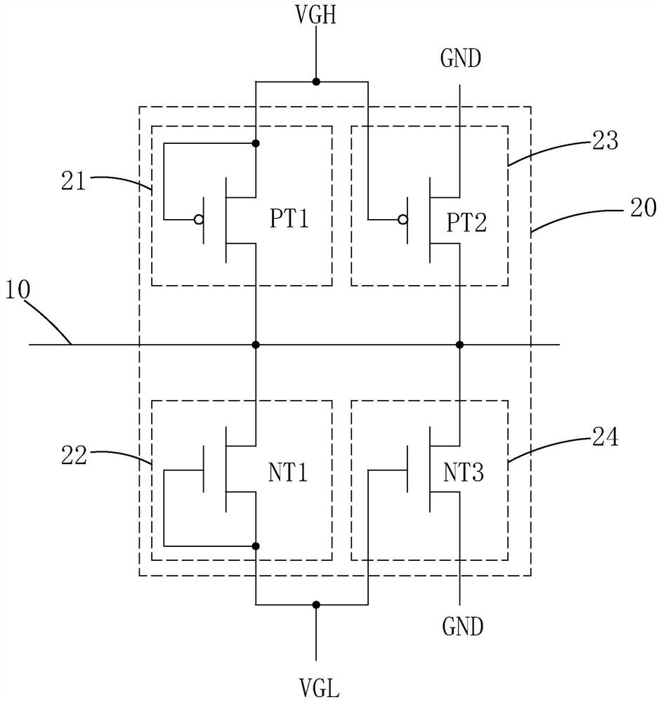 Static protection circuit