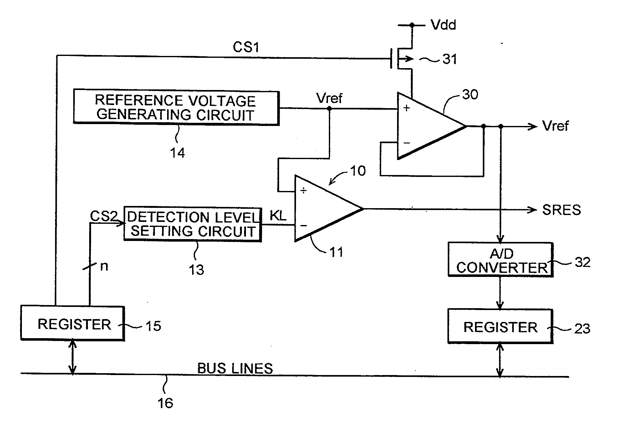 Low-voltage detection circuit
