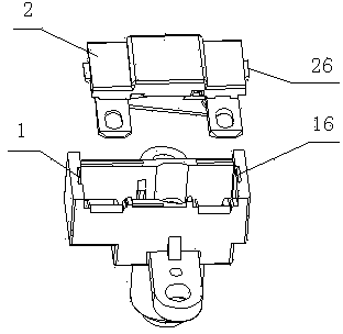 Household electrical appliance button switch