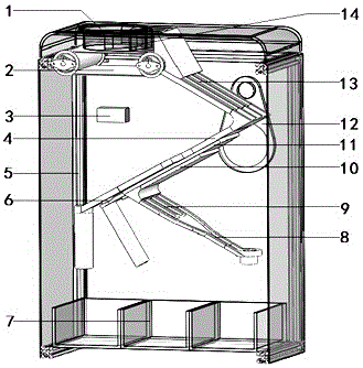 Coin classifying and counting device