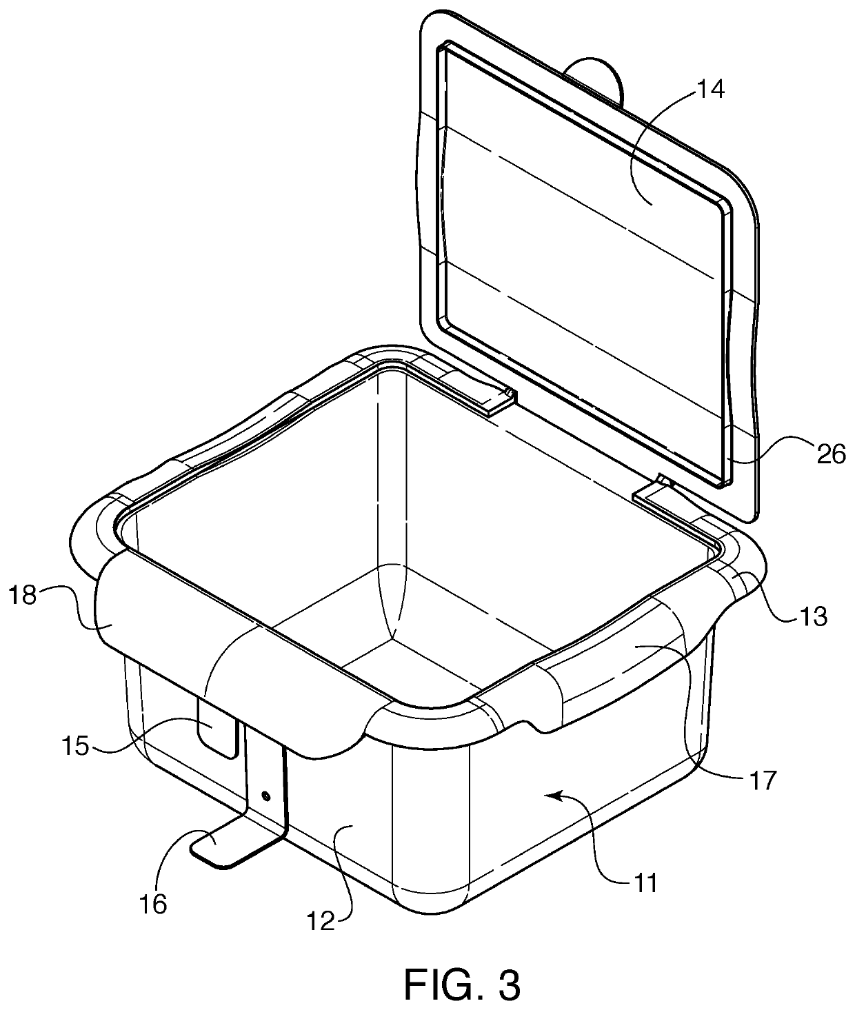 Waste container for a litter box