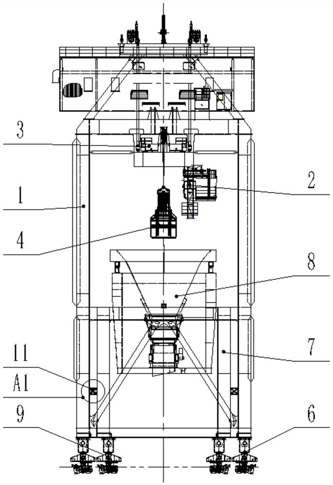 Special small and medium-sized ship unloader