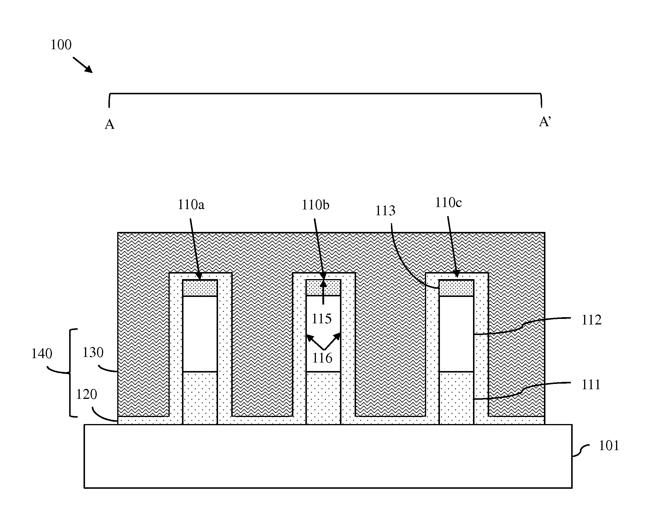 Non-planar capacitor and method of forming the non-planar capacitor