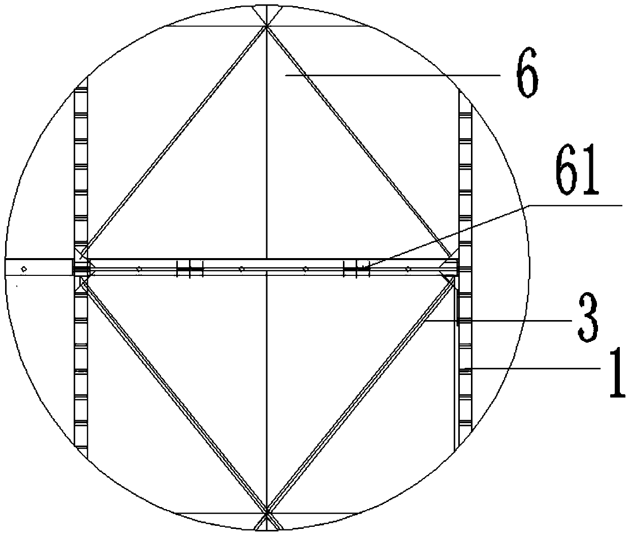 Attached lifting type aluminum alloy scaffolding