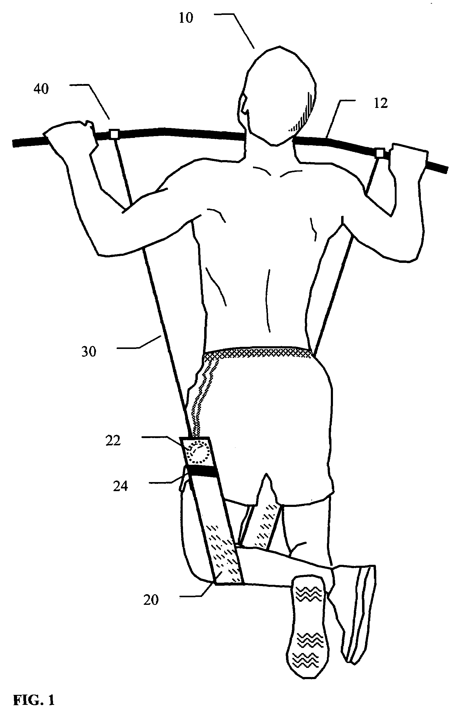 Portable device for assisting chin-up and dip exercises