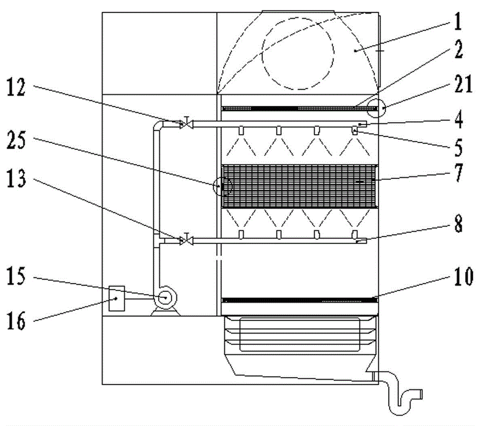 Maintenance-free electrostatic precipitator filter box with filter element cleaning and drying sealing device