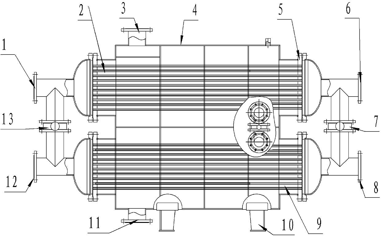 Efficient double-cavity turbulent heat exchanger