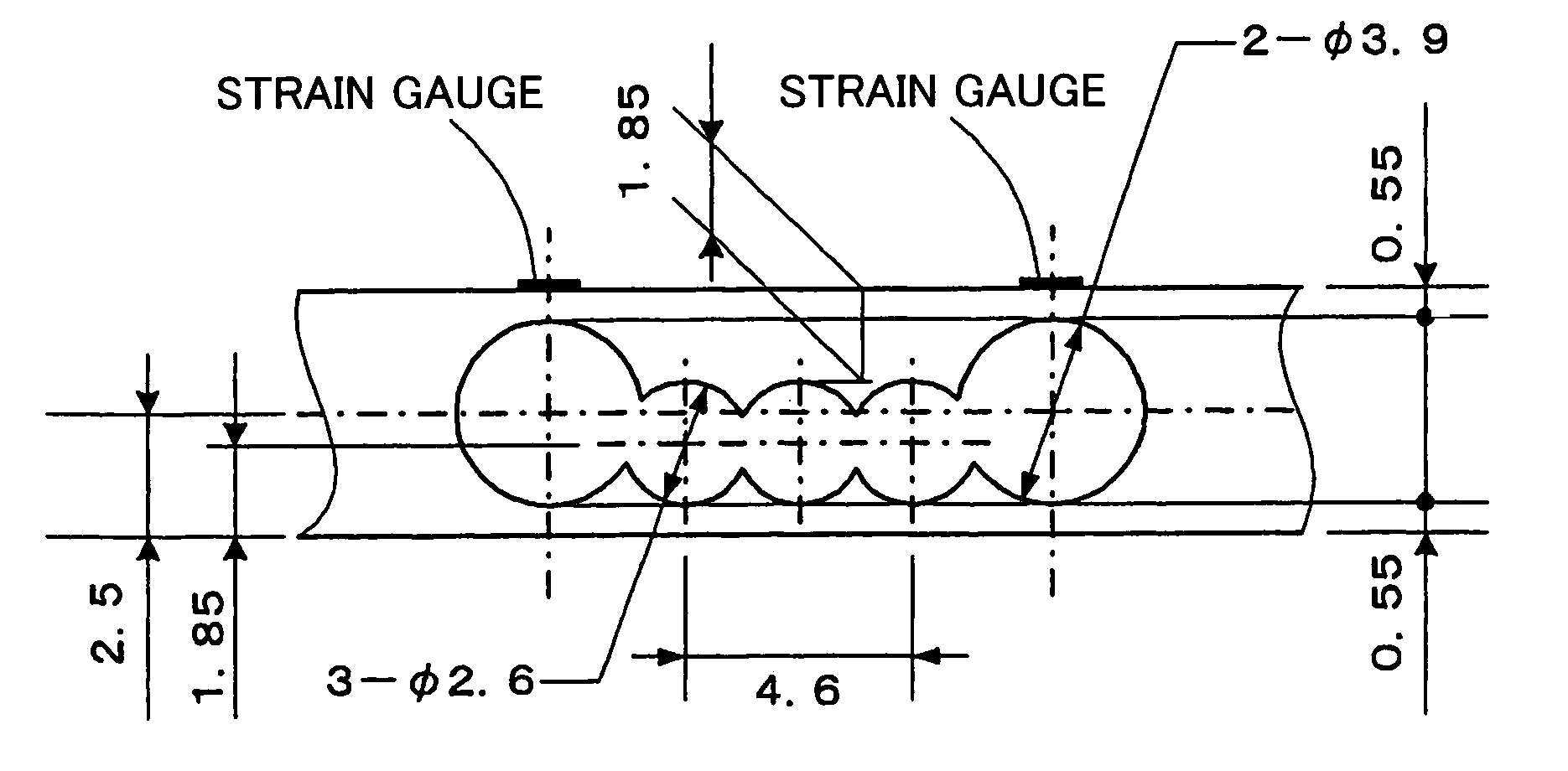 Load cell with roberval mechanism