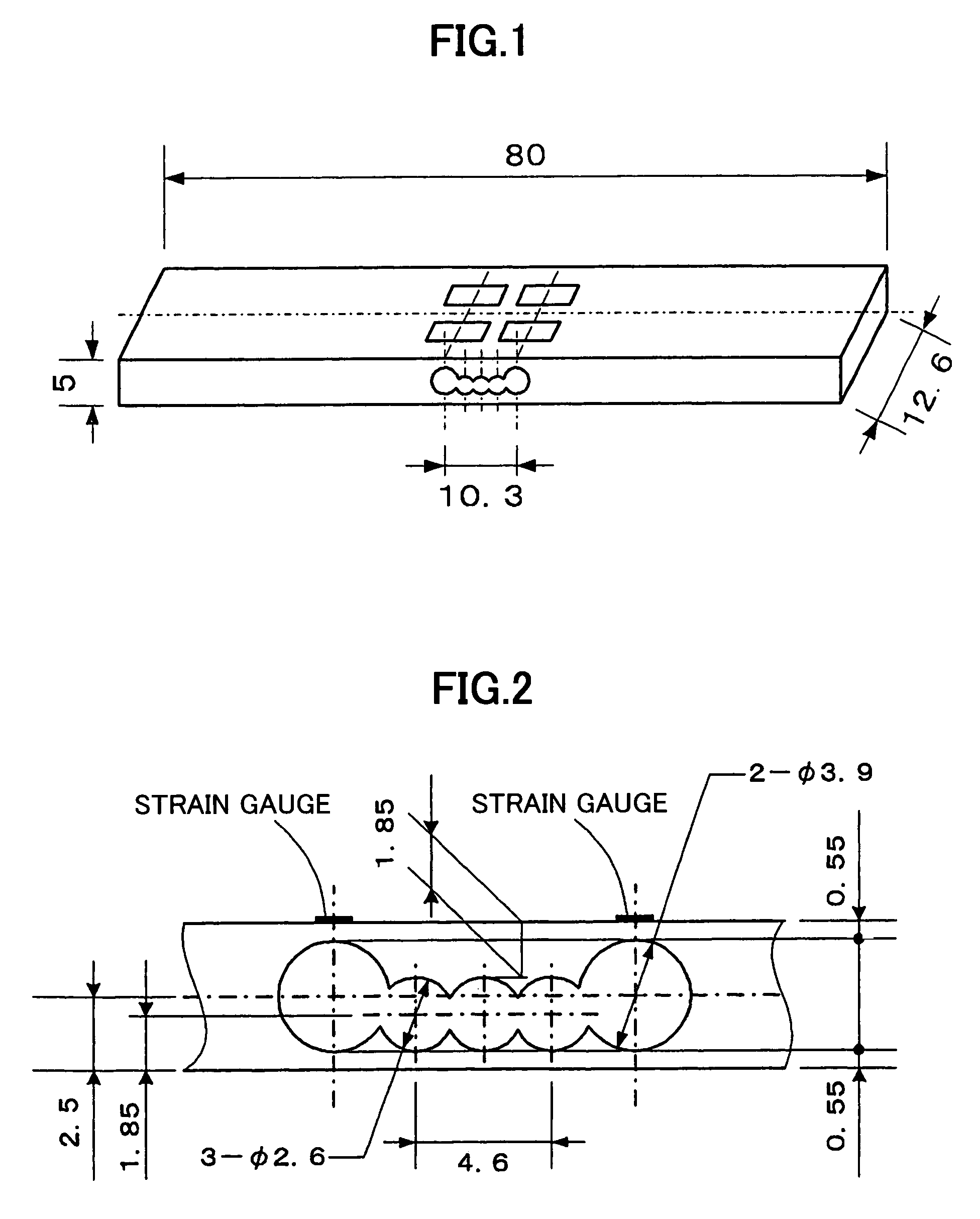 Load cell with roberval mechanism