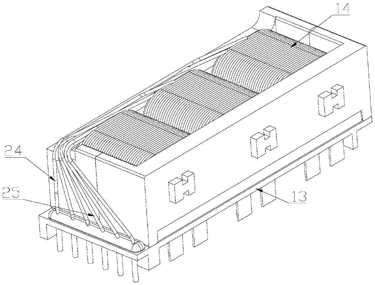 5G integrated three-phase transformer structure