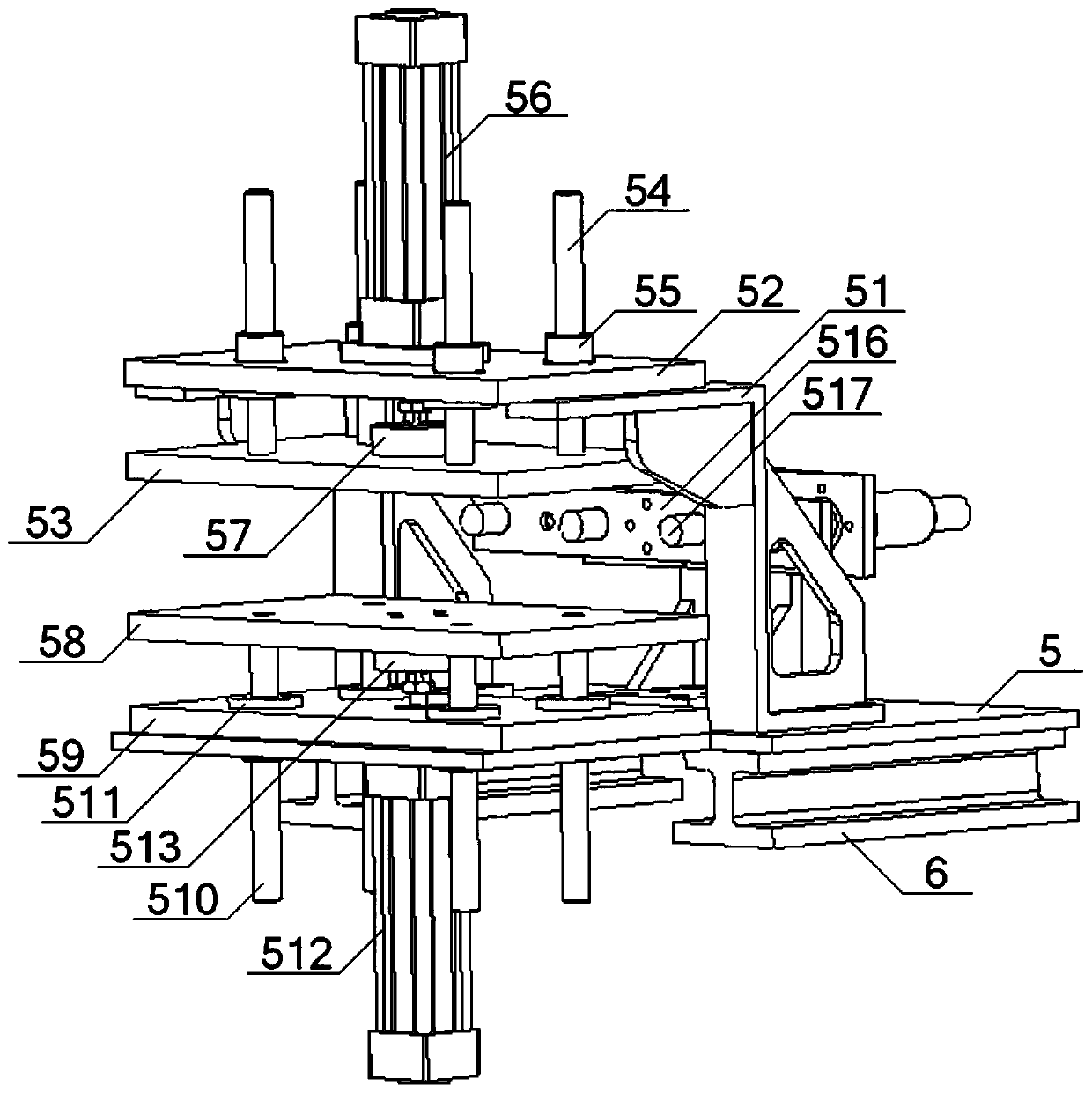 A device for unwinding residual yarn on the surface of a spun bobbin and its control method