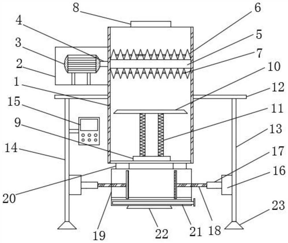 A recycling efficient agricultural eco-environmental protection waste treatment device