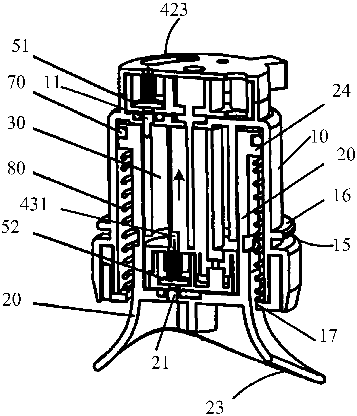 Two-way valve and pultrusion deformation product