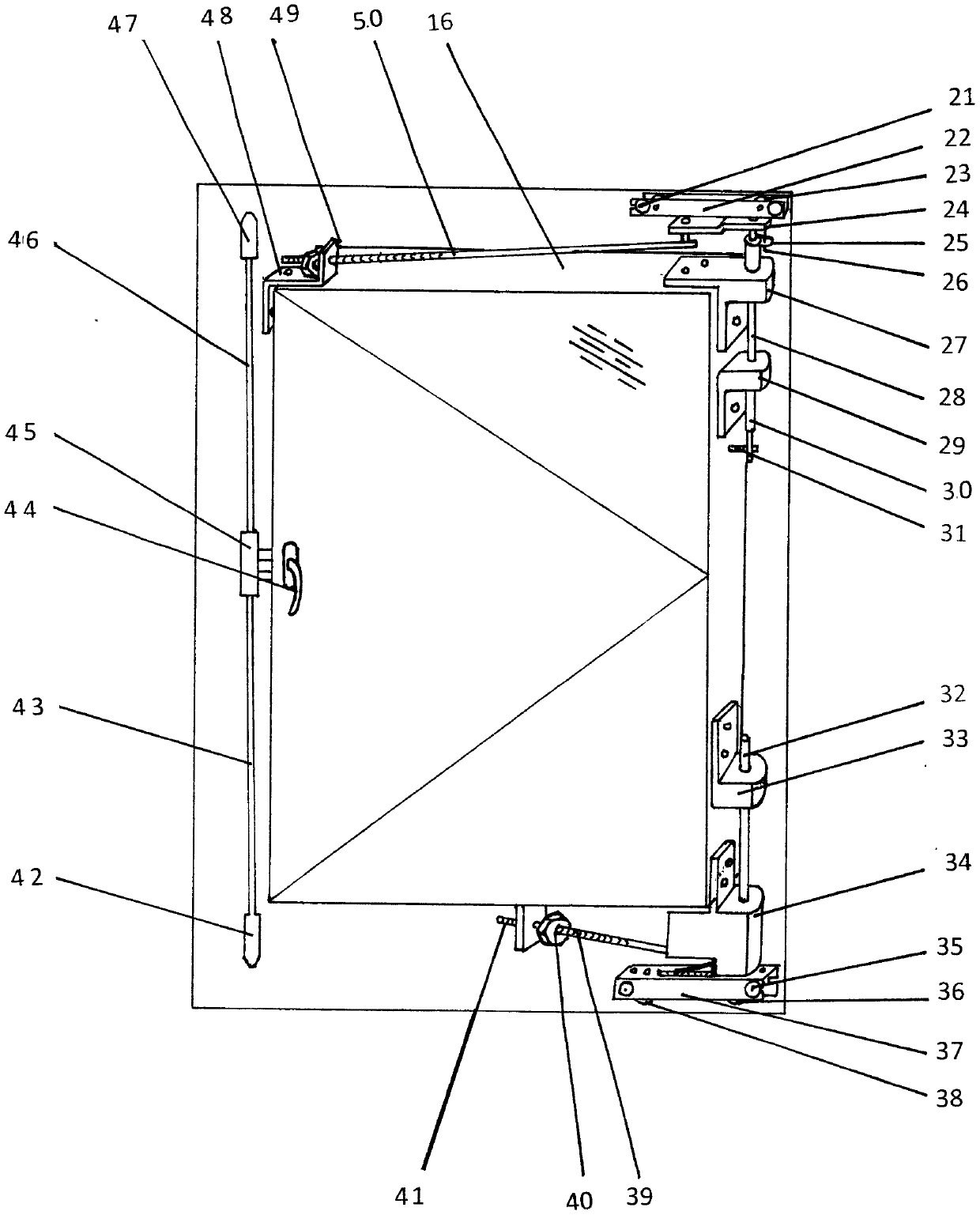 Three-in-one multifunctional combination window