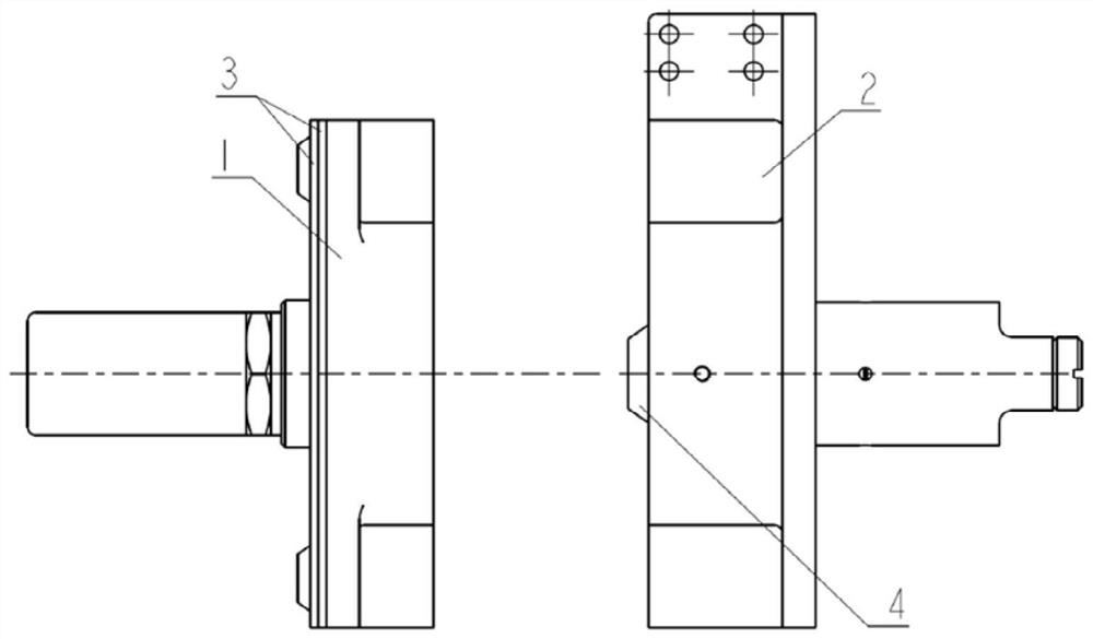 Impact-reducing separation structure suitable for ignition actuating device