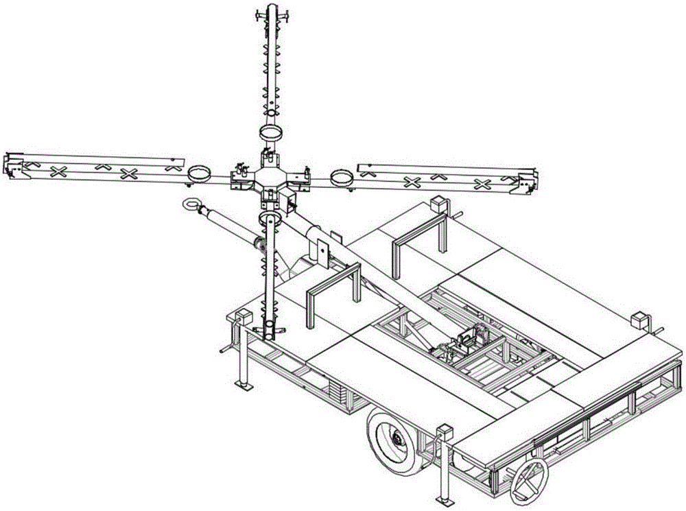 Foldable runway closing warning device