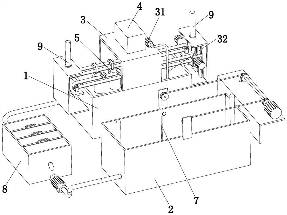 A device for filtering and collecting printed circuit board film slag