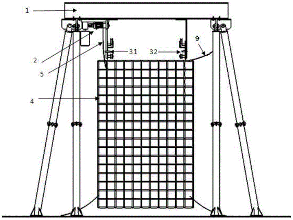 A new type of cargo cableway protection net device and its control method