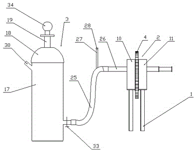 Disposable intestinal content extracting device