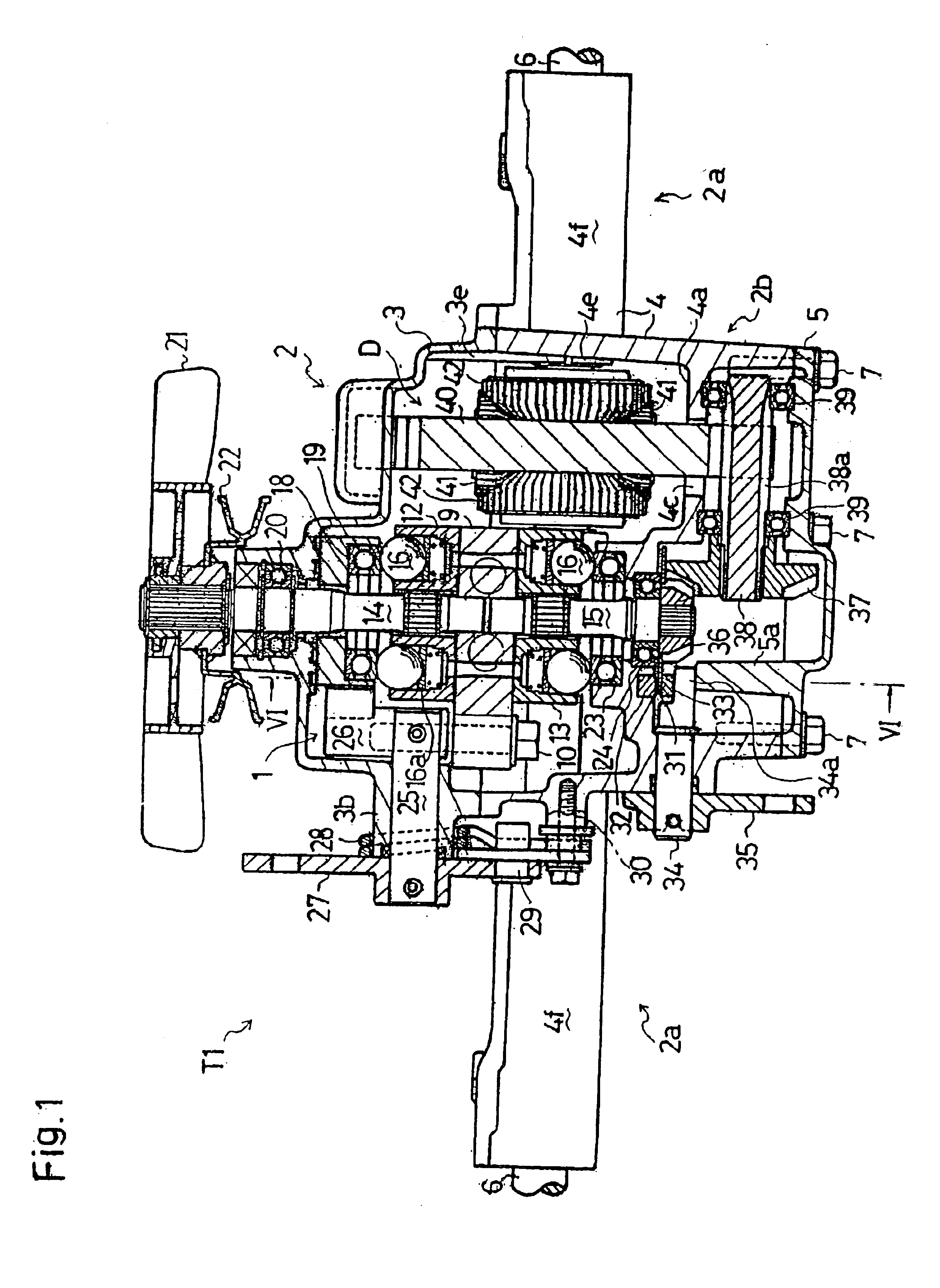 Hydrostatic transaxle apparatus