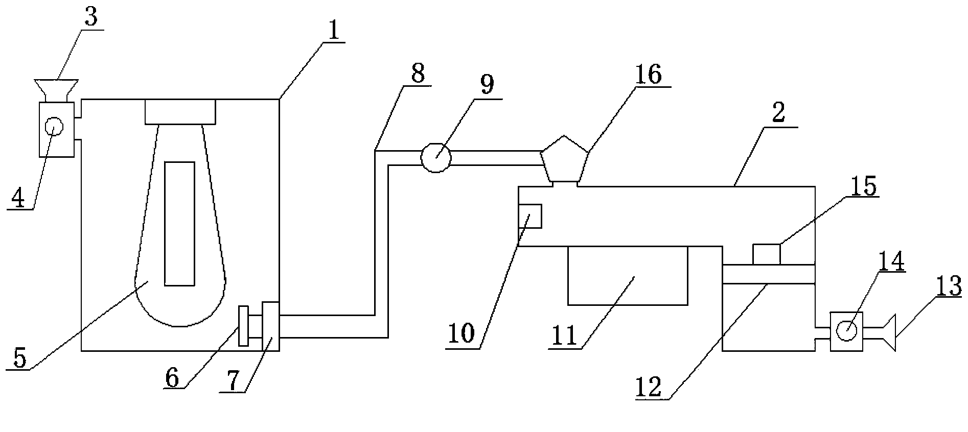 Ultrafiltration membrane stirring and filtering device