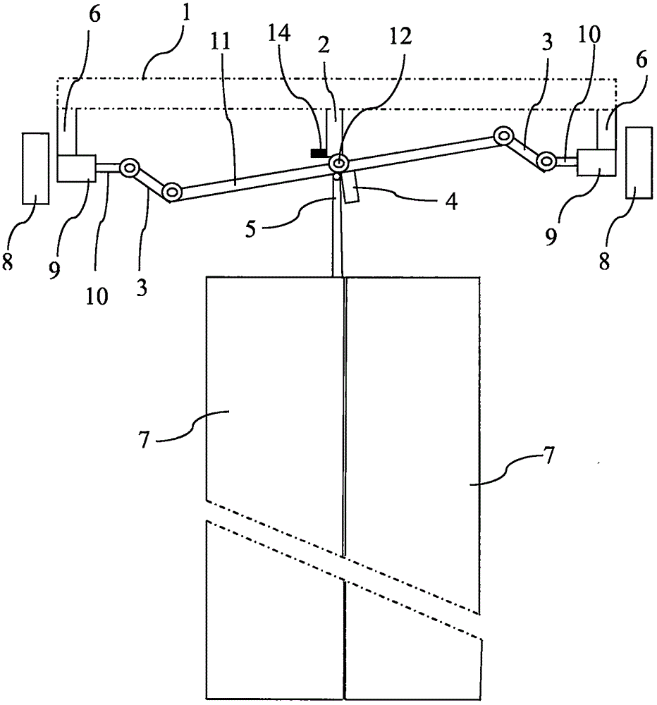 Braking device for preventing abnormal movement of elevator lift car with doors being in opening condition