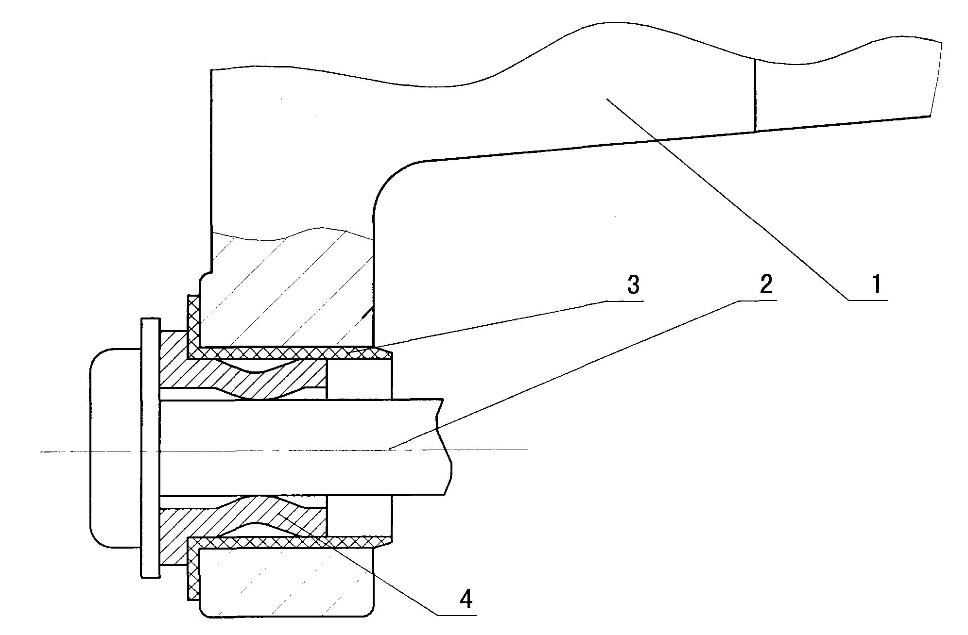 Connecting structure for vehicular generator for eliminating coupling of mechanical vibration noise