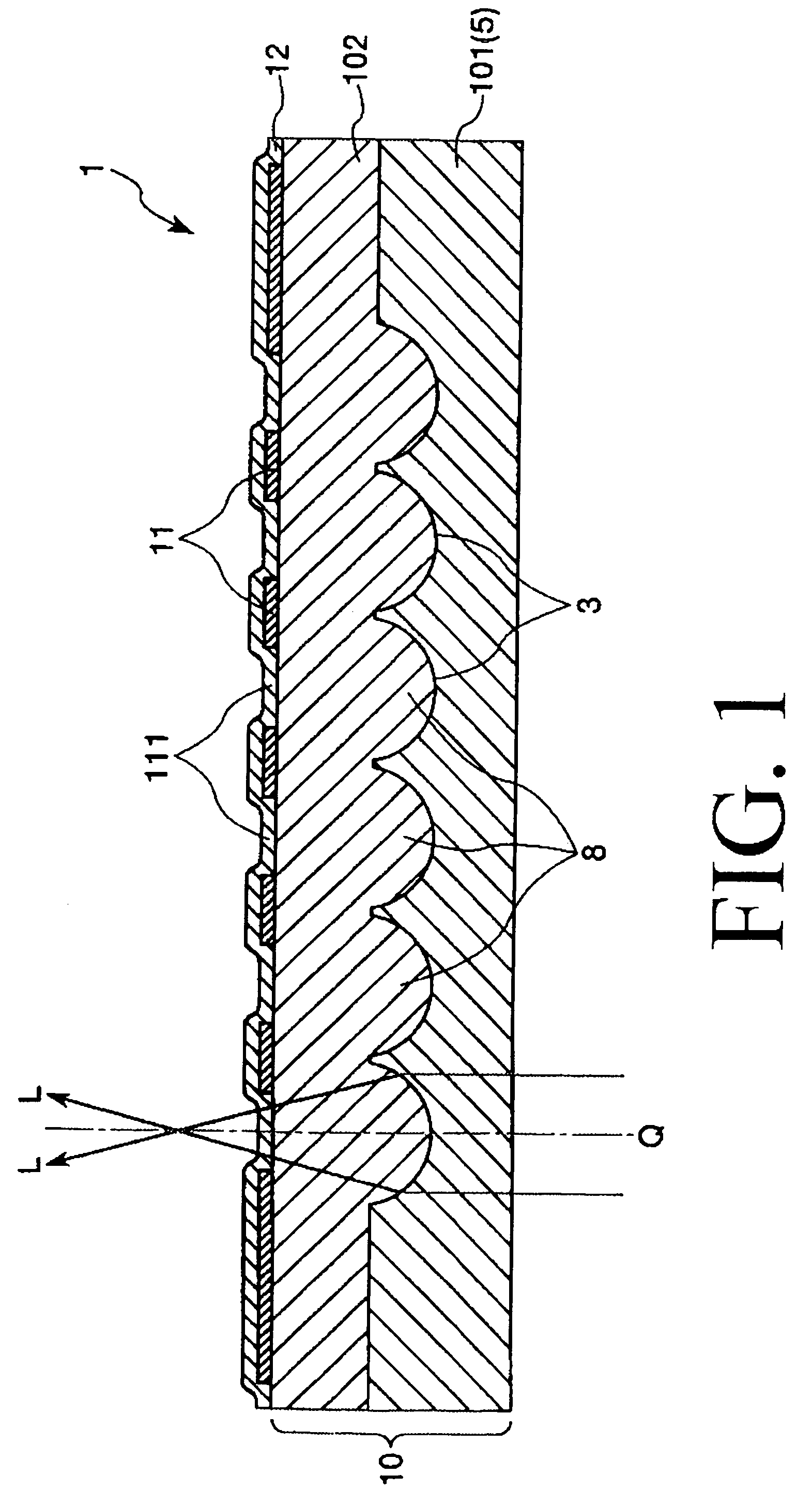 Method of manufacturing a microlens substrate comprising pressure-joining a substrate to a base material in a state that the base material is heated while cooling the other major surface of the base material