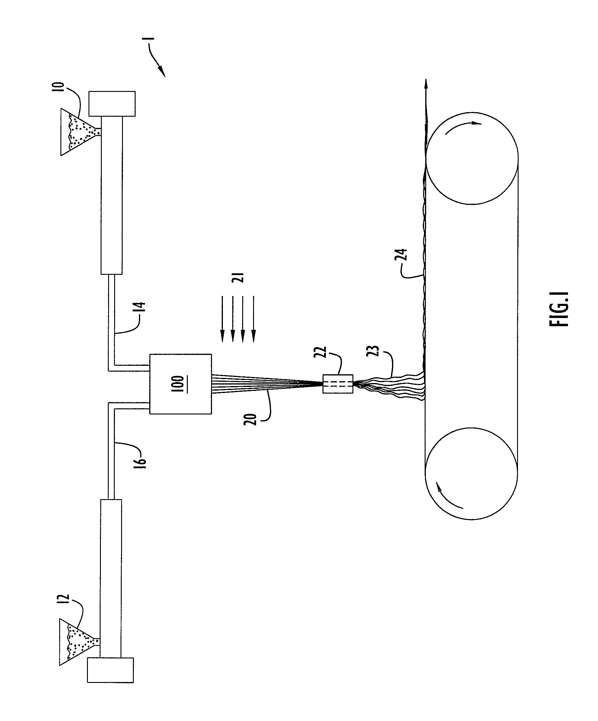 Temperature control system to independently maintain separate molten polymer streams at selected temperatures during fiber extrusion