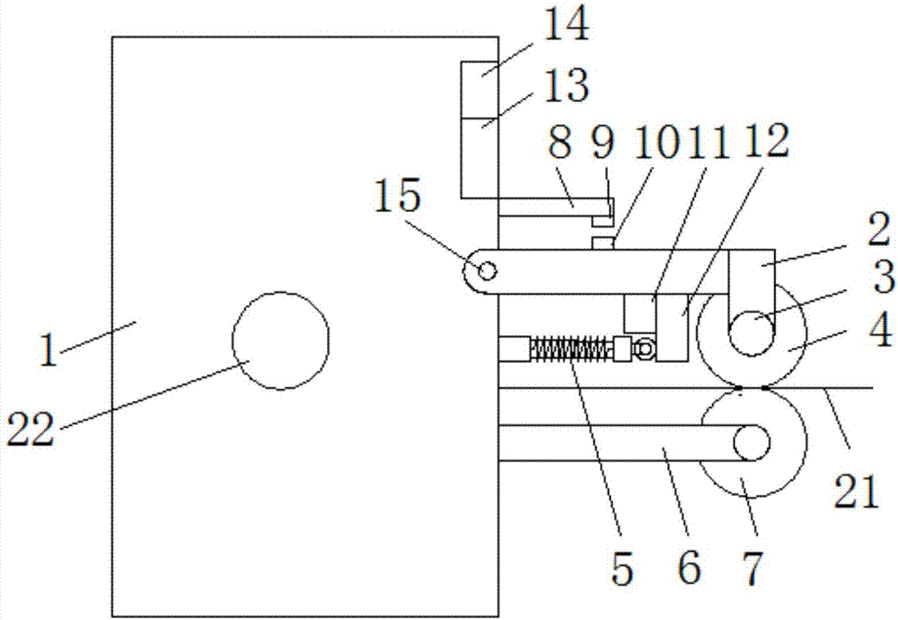Anti-clamping device of textile machine