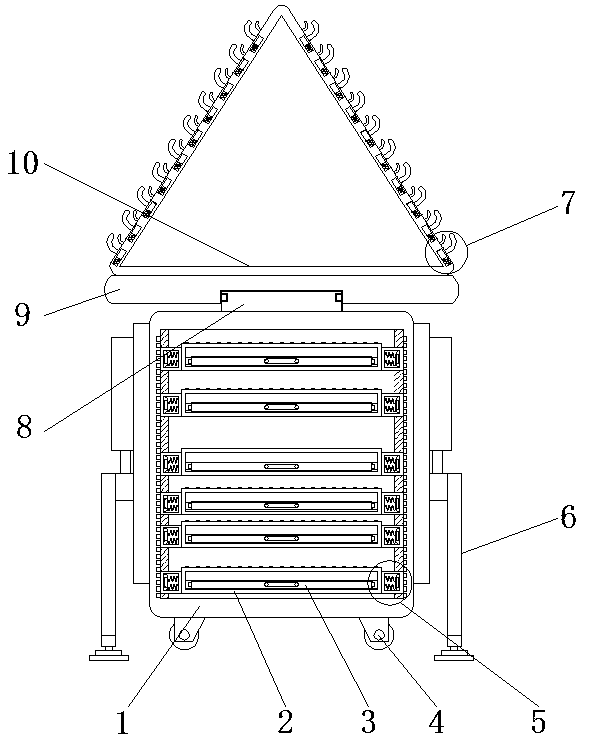 Stacking rack of required metal tubes in electric vehicle manufacturing