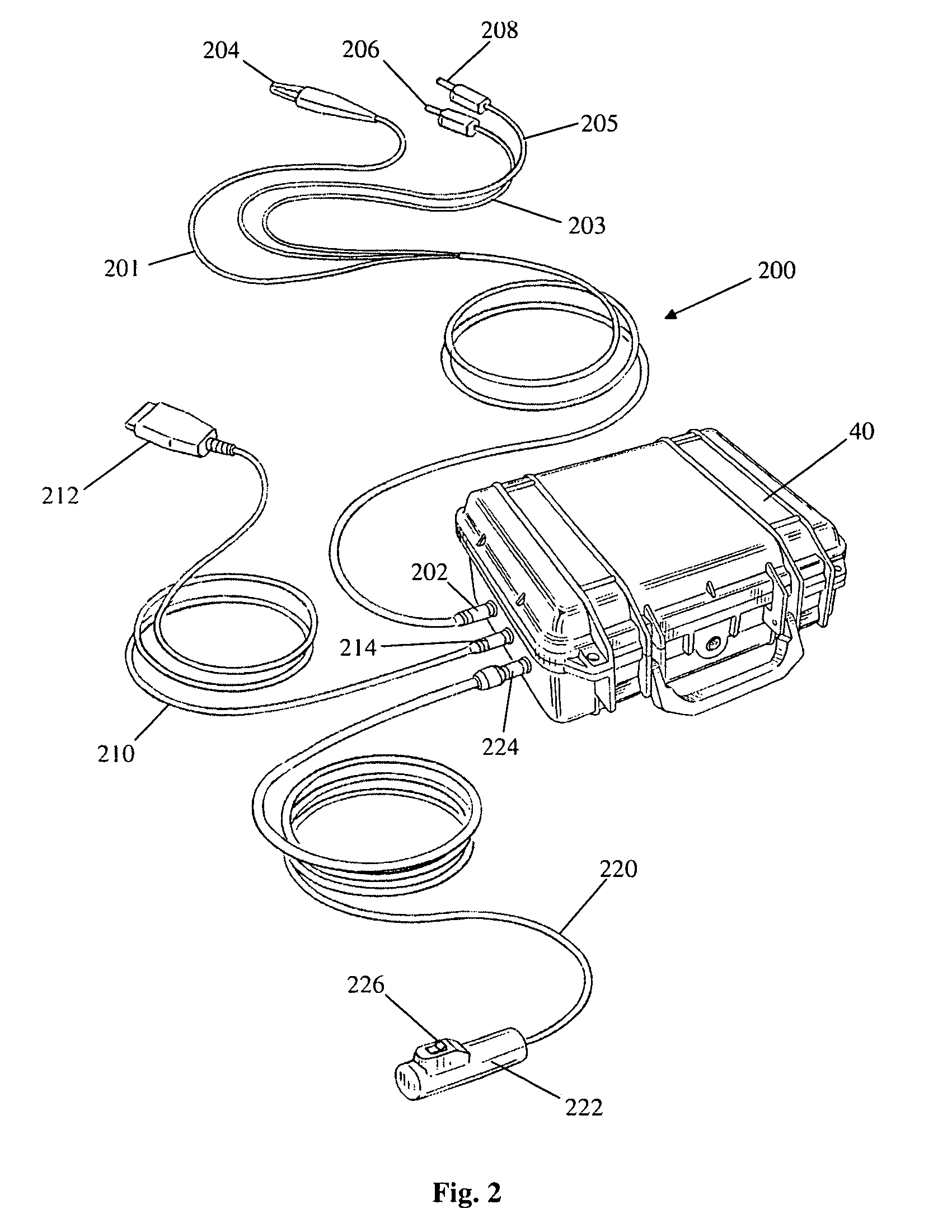 Device for activating a vehicle odometer using an external power source