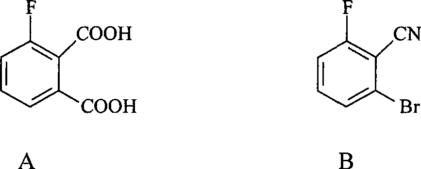 Preparation method of 3-fluorophthalic acid