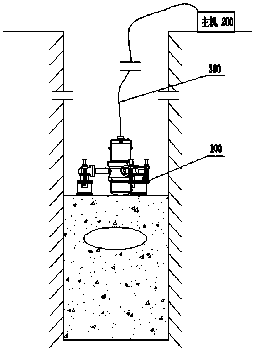 Dry and wet elastic wave hole bottom cave and subterranean cavitation detection device and method