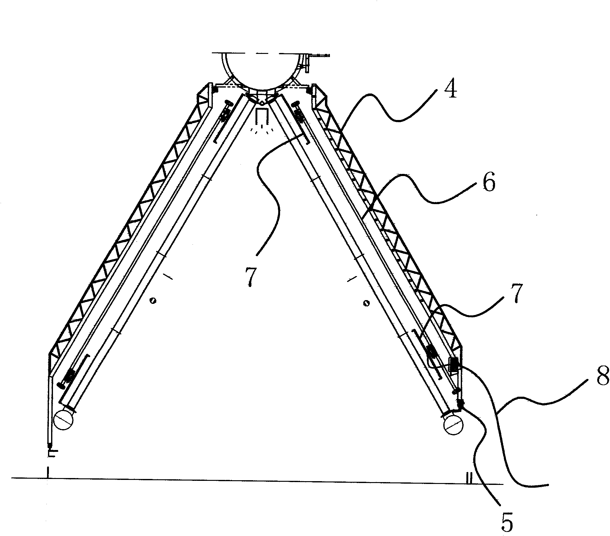 Air cooled condenser cleaning system and high-pressure hose driving device thereof