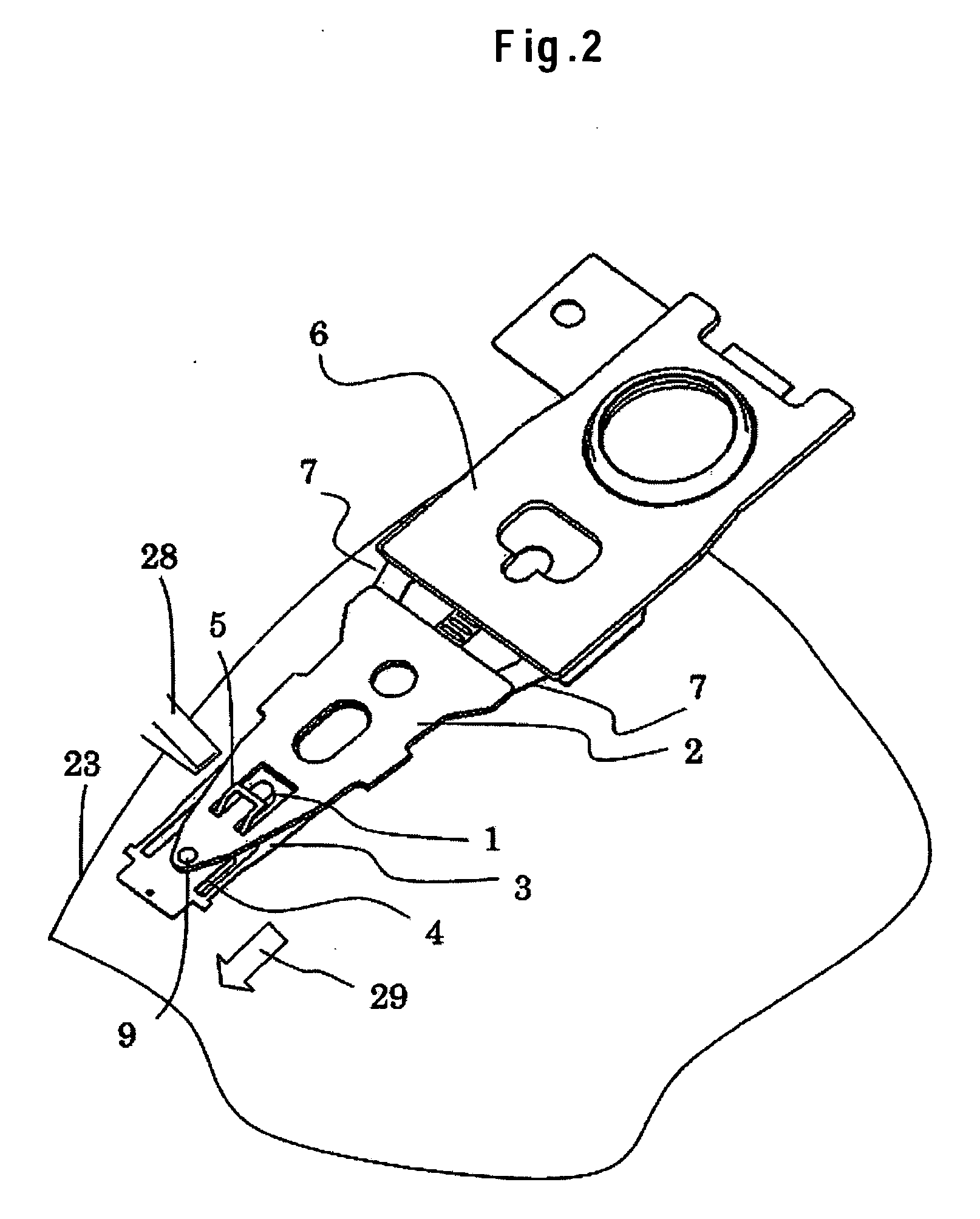 Suspension, magnetic head assembly, and magnetic disk drive