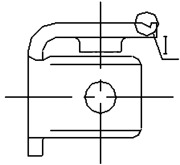 Integrated stamping forming process for attached plate of film clamping chain