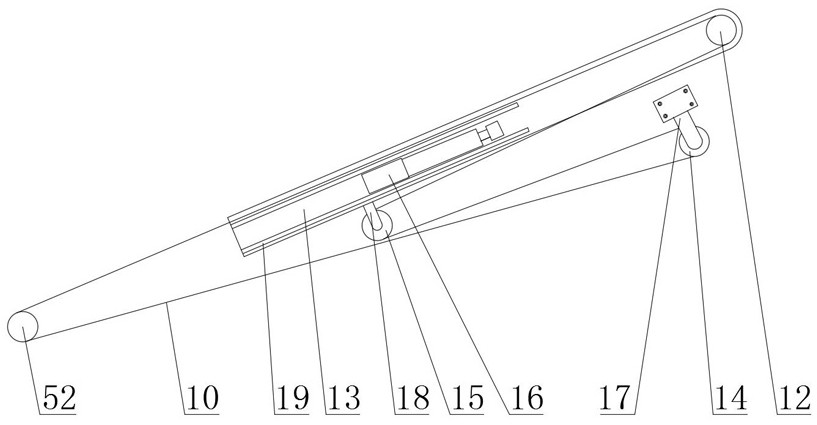 Small-section tunnel slagging-off system