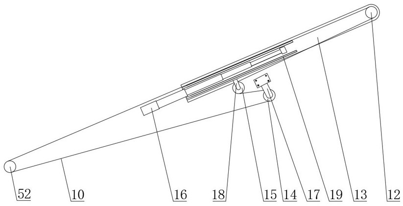 Small-section tunnel slagging-off system