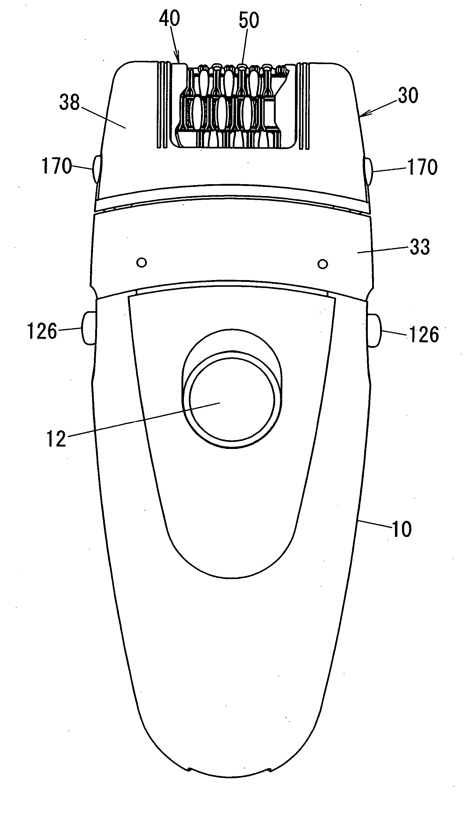 Hair removing device