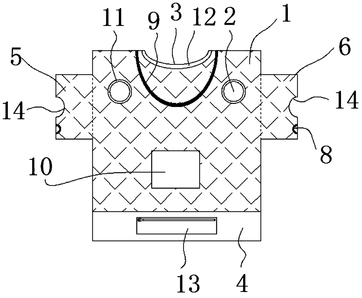 Windshielding quilt and a manufacturing process thereof