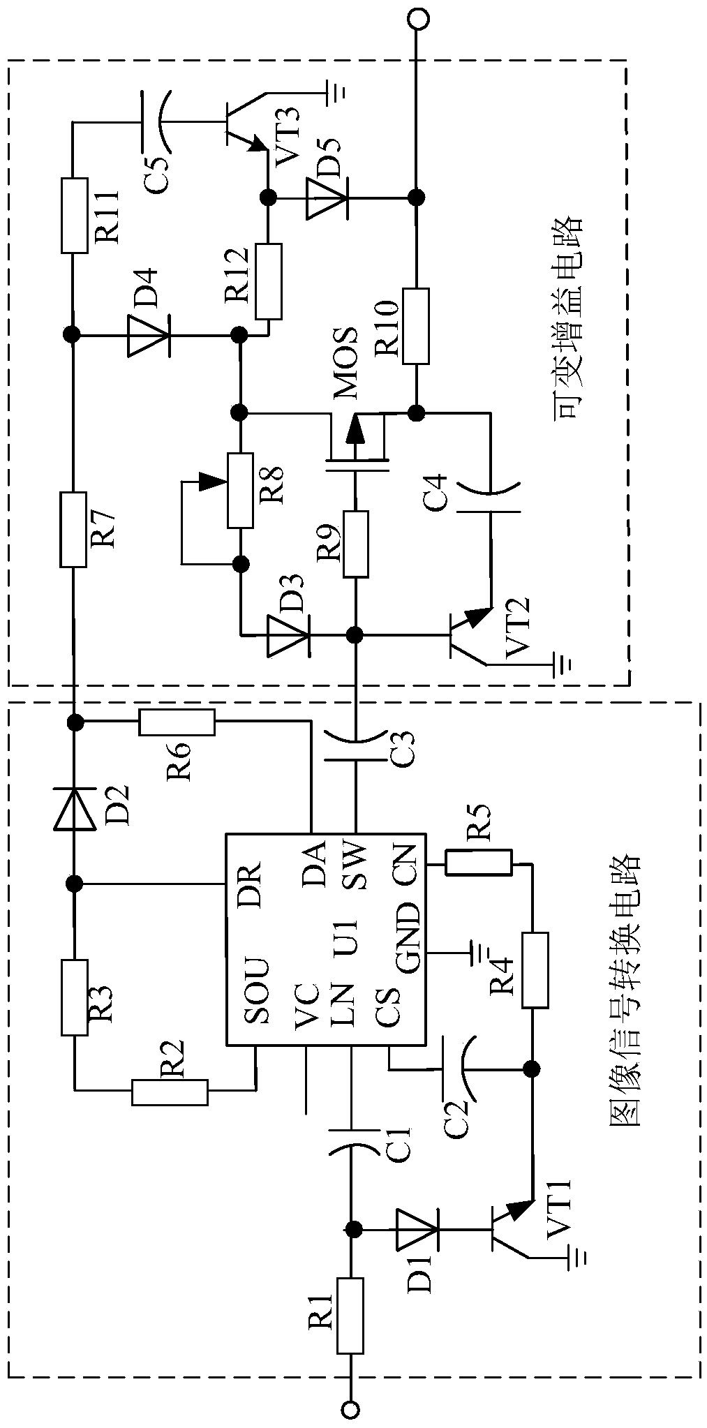 Wireless transmitting intelligent anti-theft system based on band-pass filtering amplifying circuit