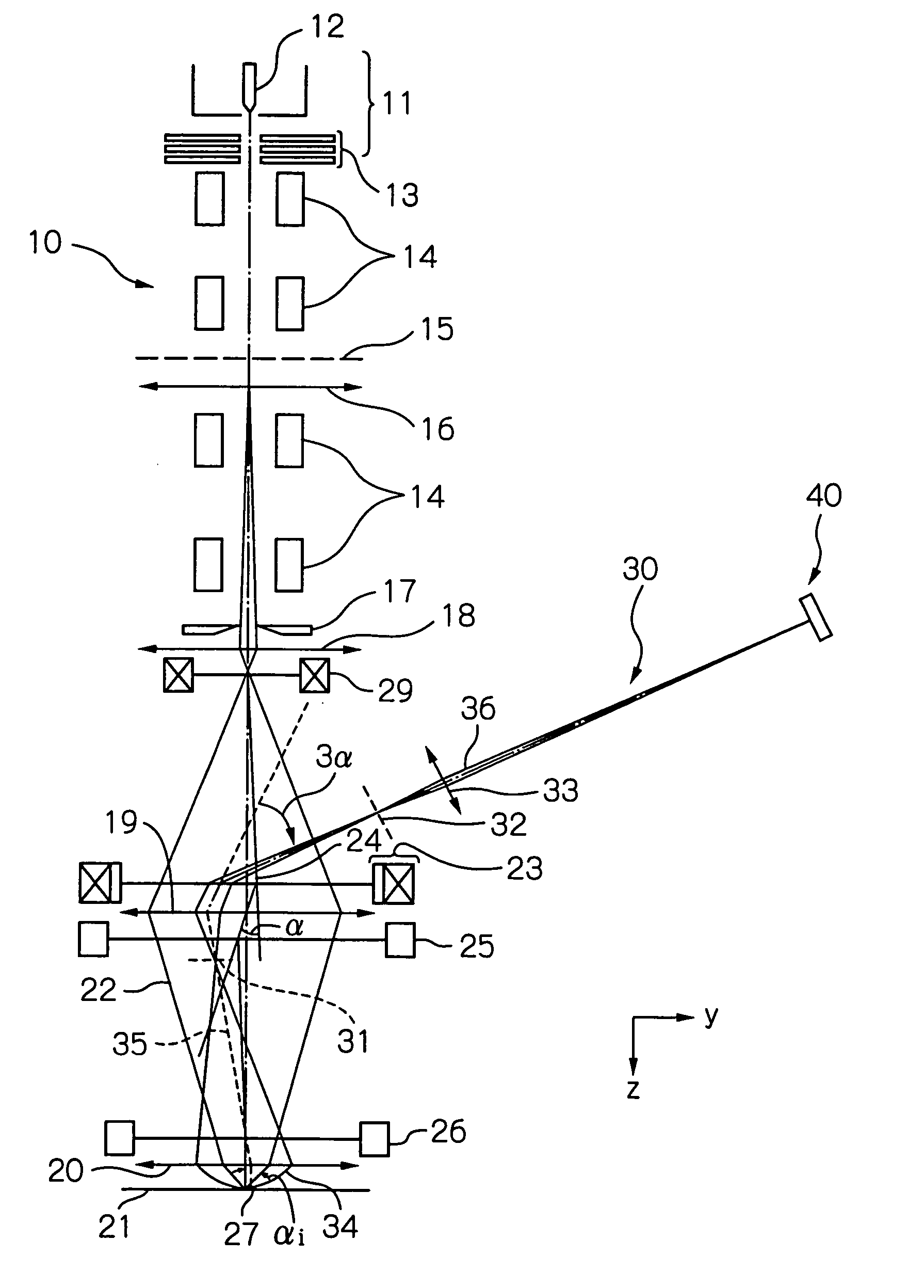 Electron beam apparatus, a pattern evaluation method and a device manufacturing method using the electron beam apparatus or pattern evaluation method