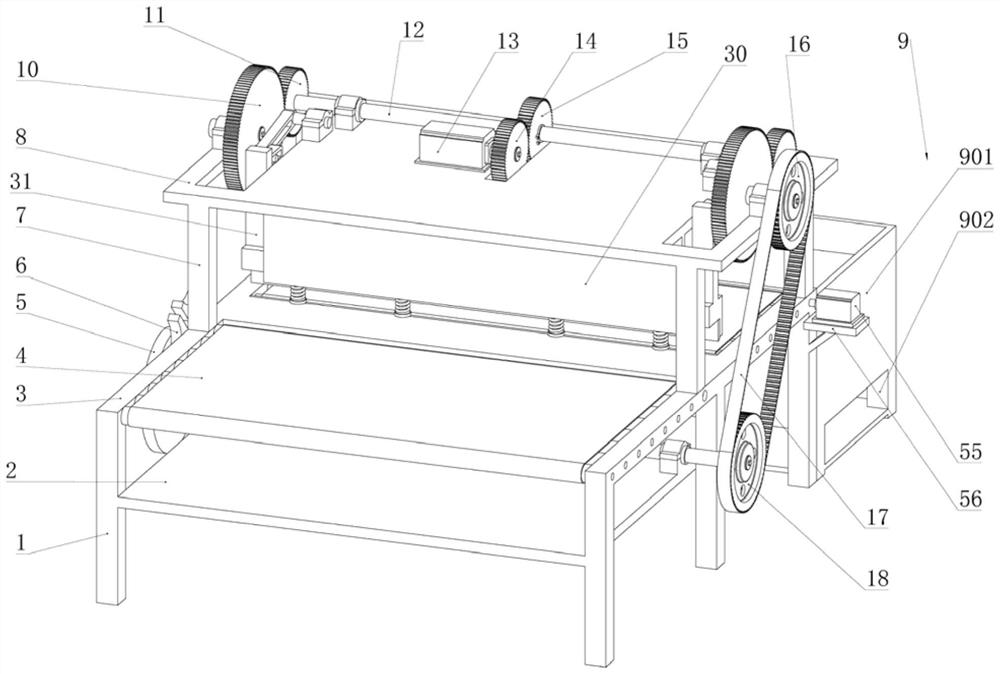 Plate shearing machine capable of automatically adjusting width of plate