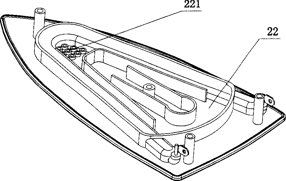 Improved structure of steam electric iron