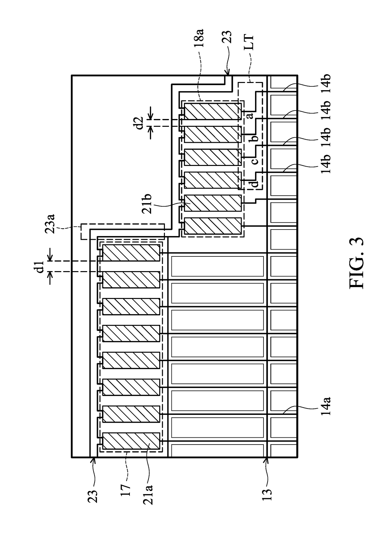 Display device with different circuit groups