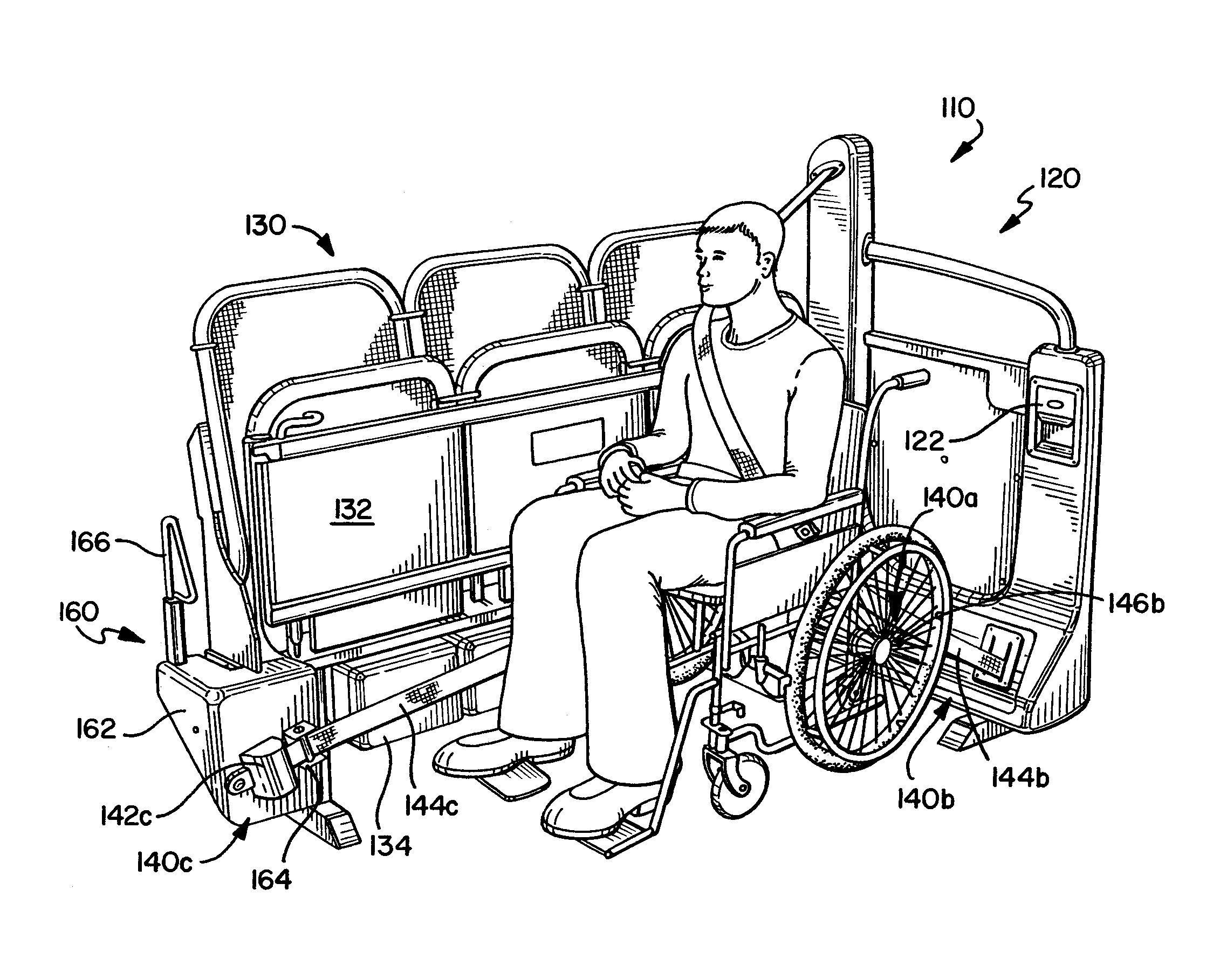 3-Point Wheelchair Passenger Securement system