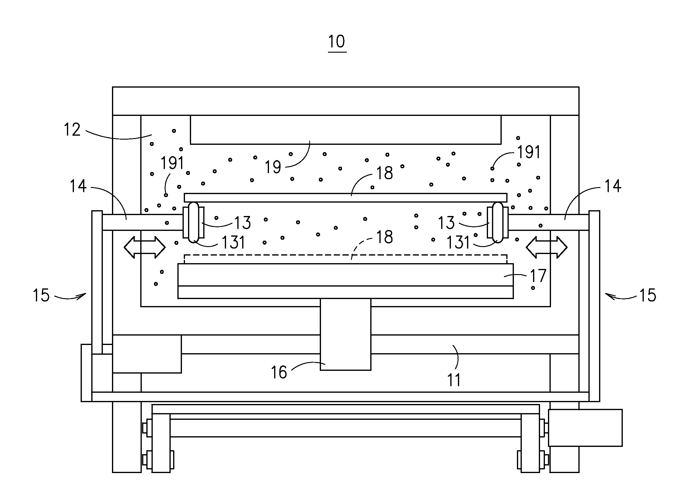 Transmission mechanism and the deposition apparatus using the same