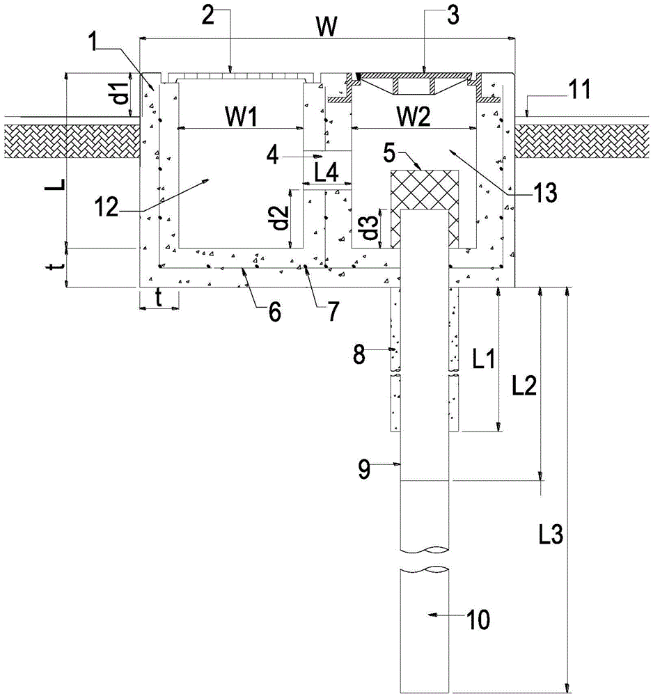 An environment-friendly prefabricated double-box deep-hole drainage well and its construction method