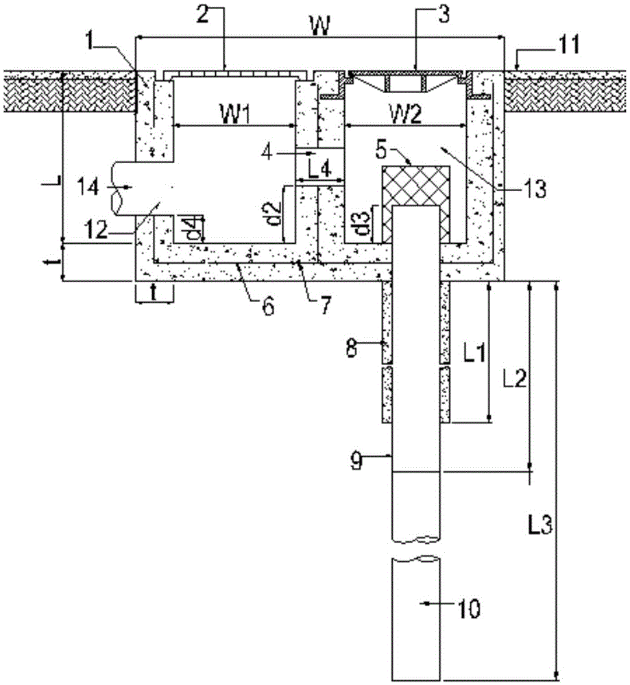 An environment-friendly prefabricated double-box deep-hole drainage well and its construction method